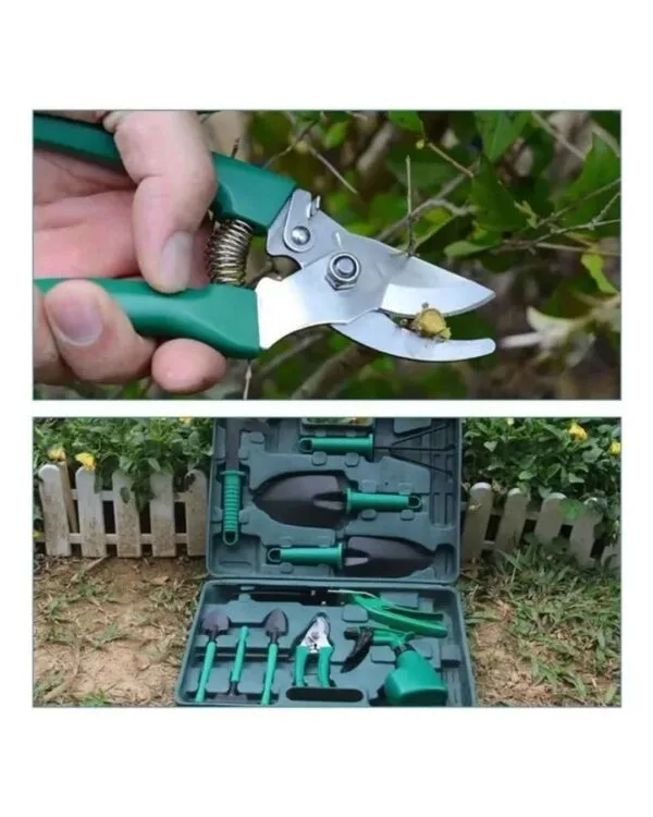 Kit Jardineria Herramientas Rastrillo Pasto Tijera De Poda - Imagen 2
