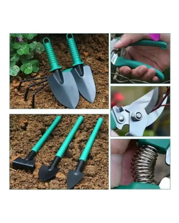 Kit Jardineria Herramientas Rastrillo Pasto Tijera De Poda - Imagen 3